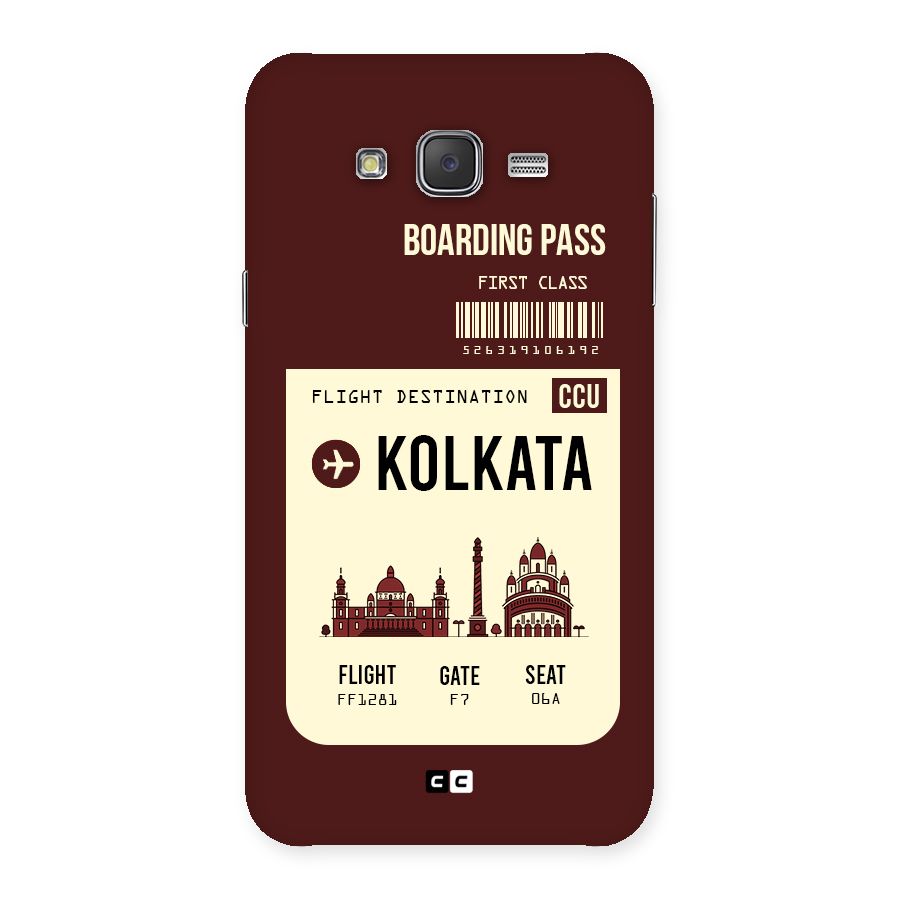Kolkata Boarding Pass Back Case for Galaxy J7