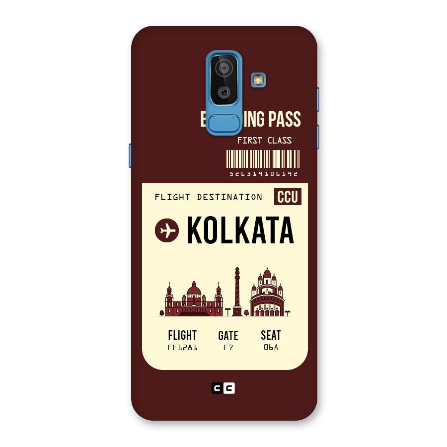 Kolkata Boarding Pass Back Case for Galaxy J8
