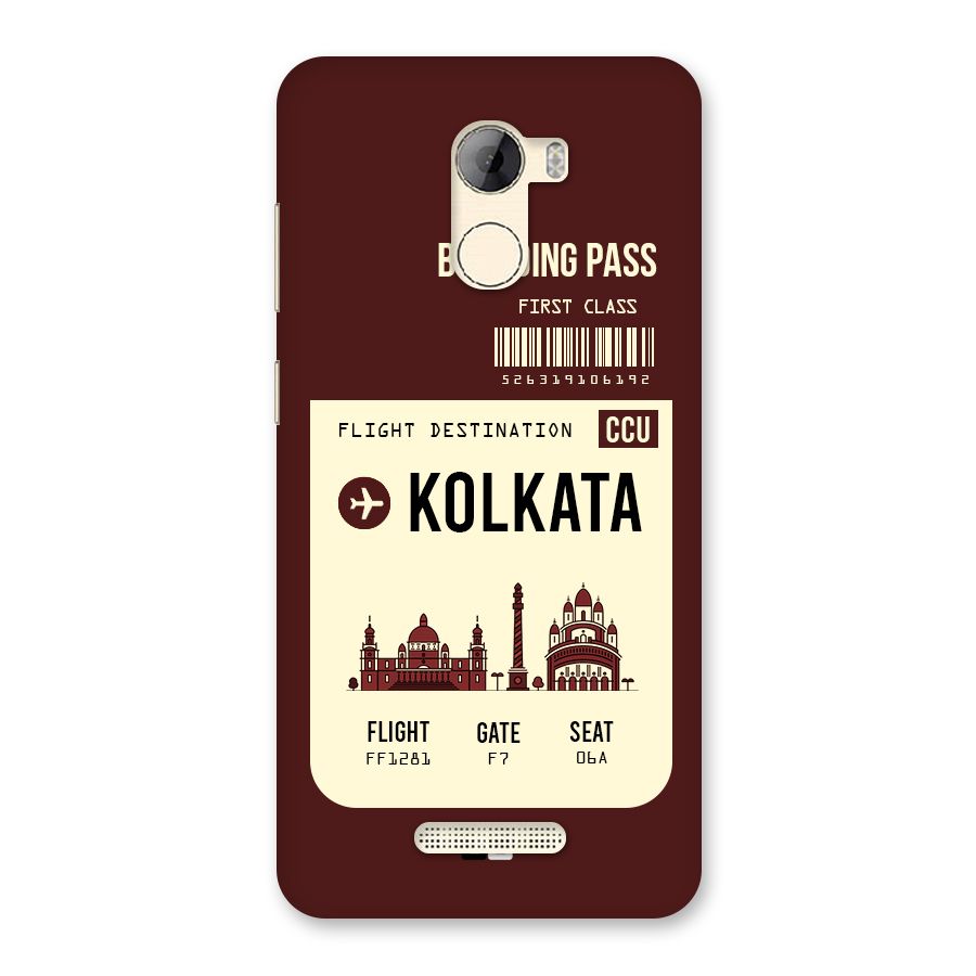Kolkata Boarding Pass Back Case for Gionee A1 LIte