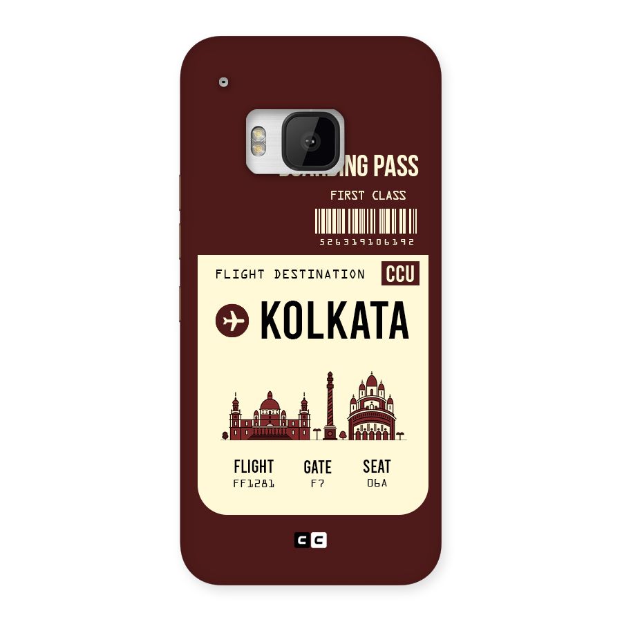 Kolkata Boarding Pass Back Case for HTC One M9