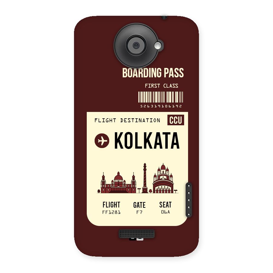 Kolkata Boarding Pass Back Case for HTC One X