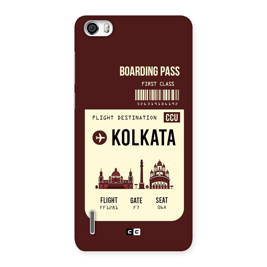 Kolkata Boarding Pass Back Case for Honor 6