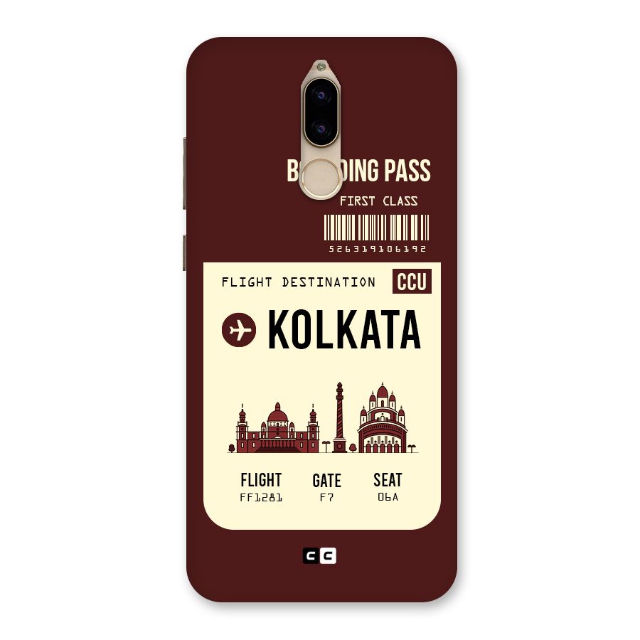 Kolkata Boarding Pass Back Case for Honor 9i