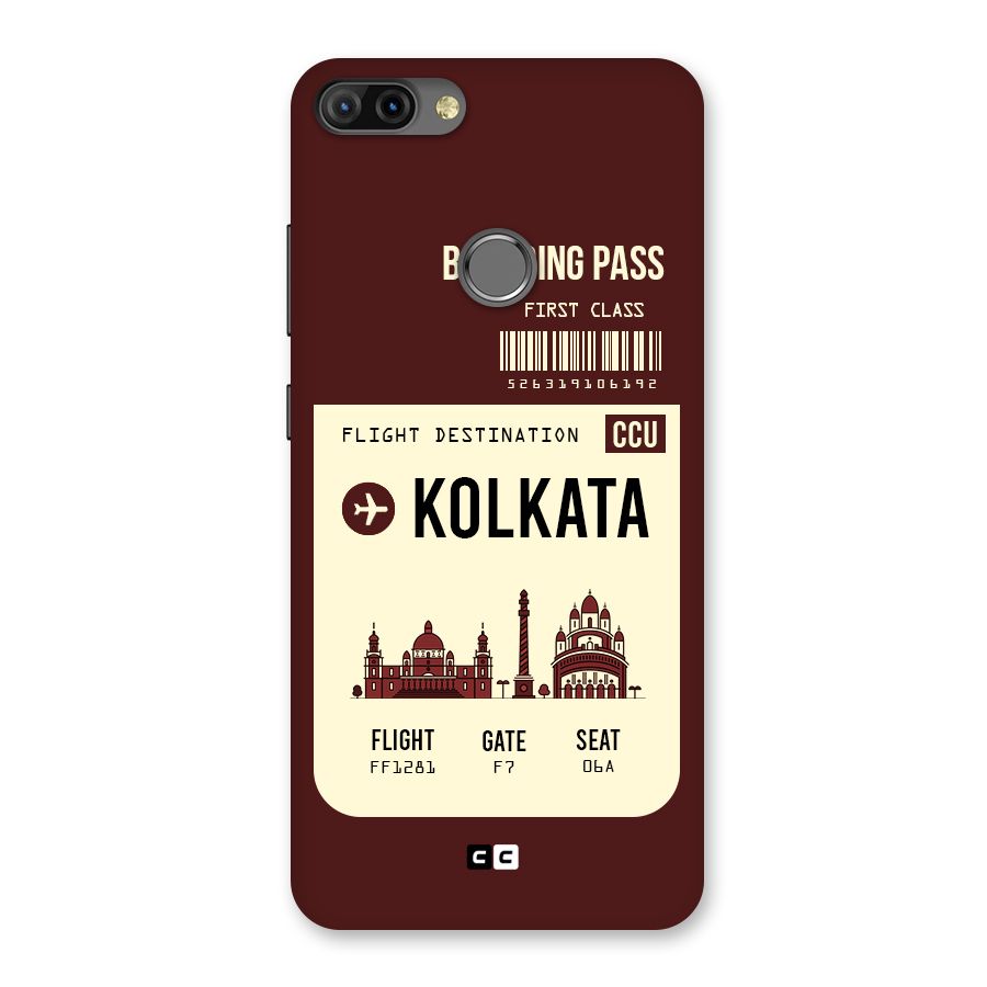 Kolkata Boarding Pass Back Case for Infinix Hot 6 Pro