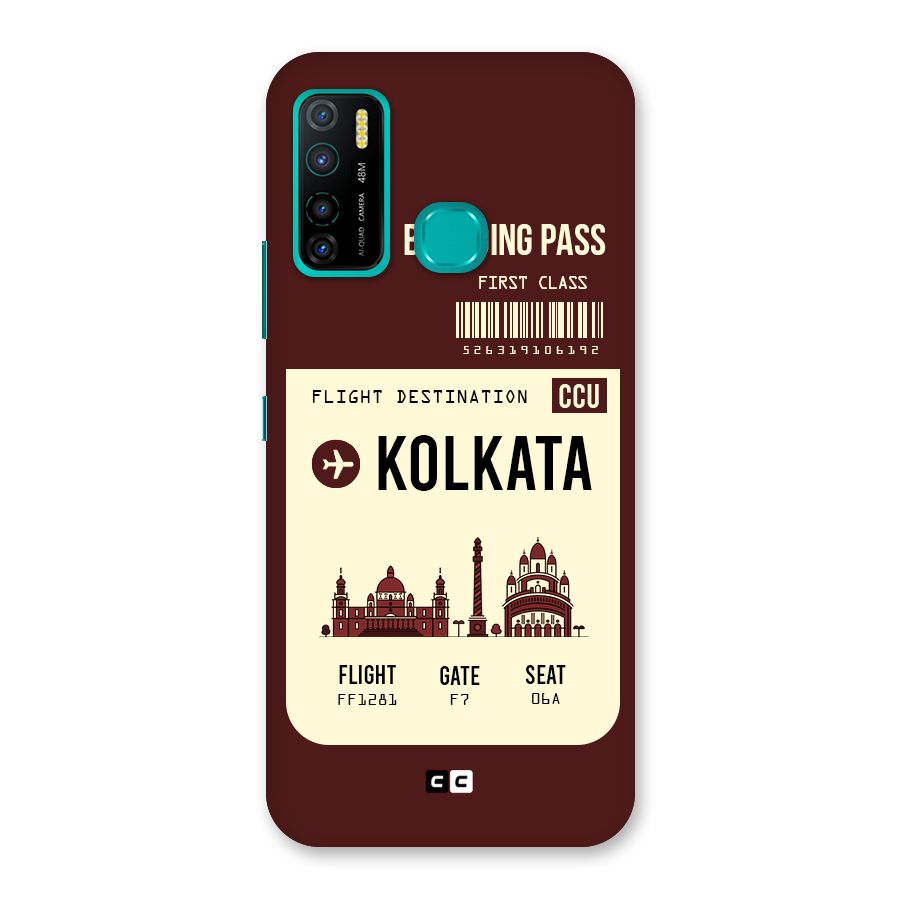 Kolkata Boarding Pass Back Case for Infinix Hot 9 Pro