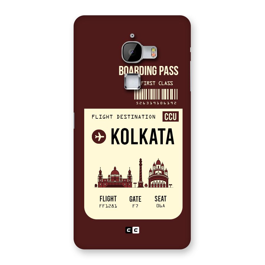 Kolkata Boarding Pass Back Case for LeTv Le Max