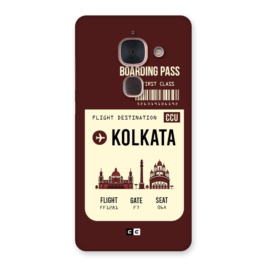 Kolkata Boarding Pass Back Case for Le Max 2