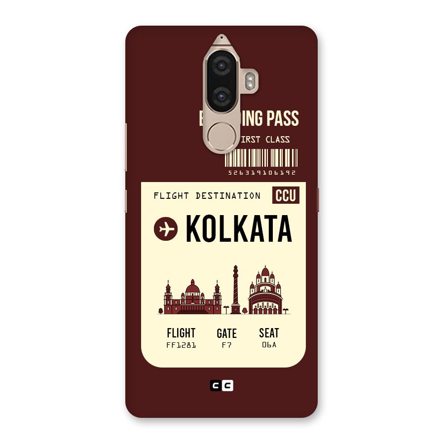 Kolkata Boarding Pass Back Case for Lenovo K8 Note