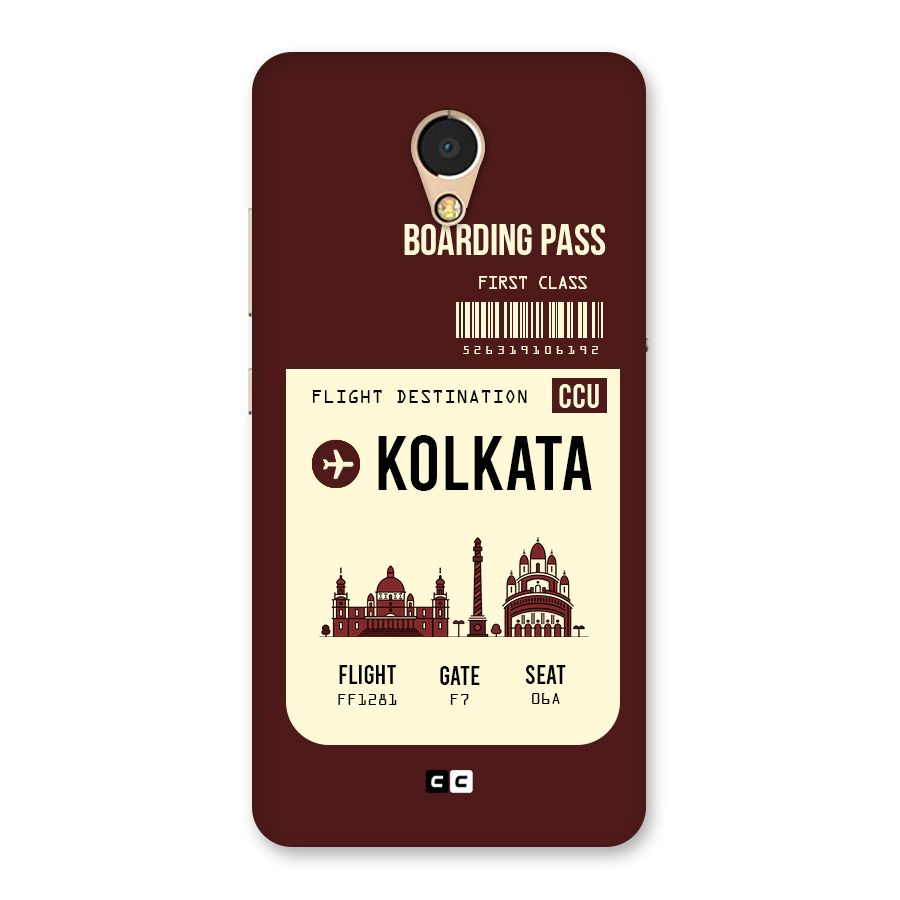 Kolkata Boarding Pass Back Case for Lenovo P2