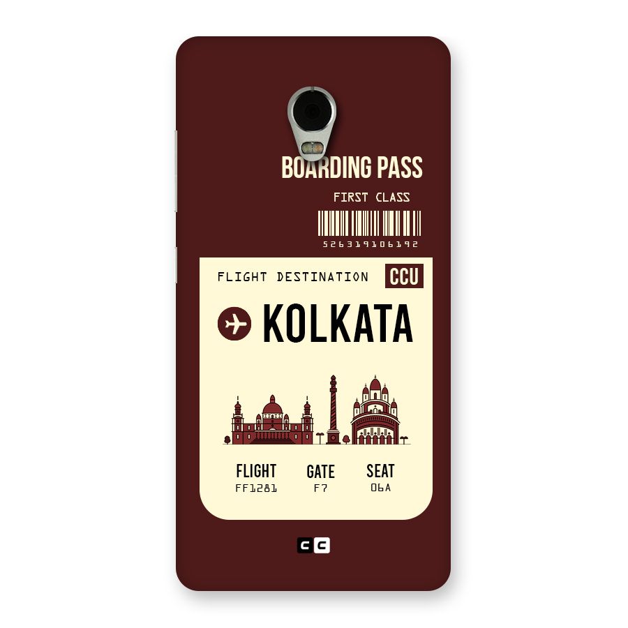 Kolkata Boarding Pass Back Case for Lenovo Vibe P1