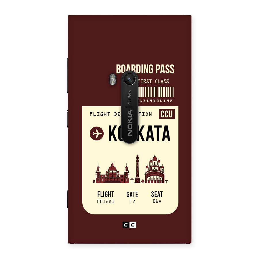 Kolkata Boarding Pass Back Case for Lumia 920