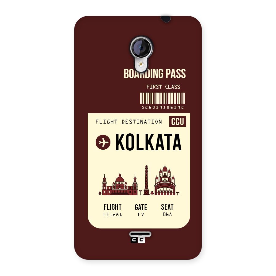 Kolkata Boarding Pass Back Case for Micromax Unite 2 A106