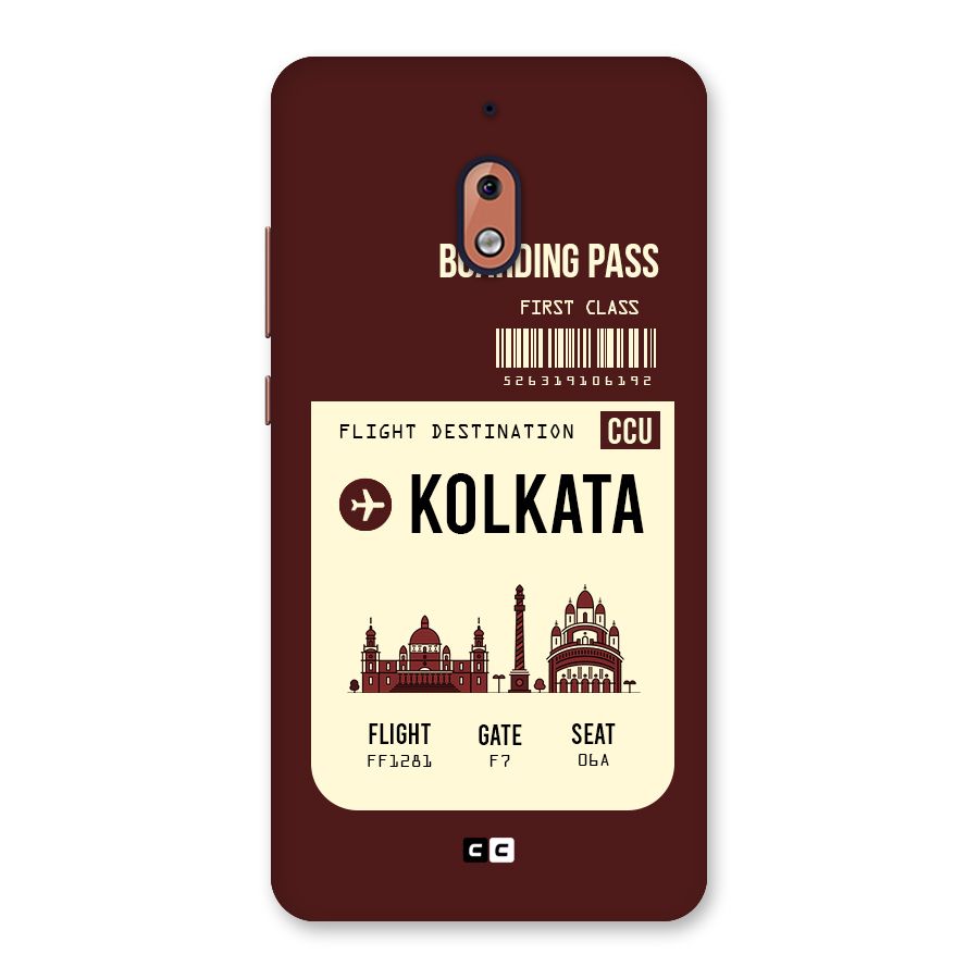 Kolkata Boarding Pass Back Case for Nokia 2.1