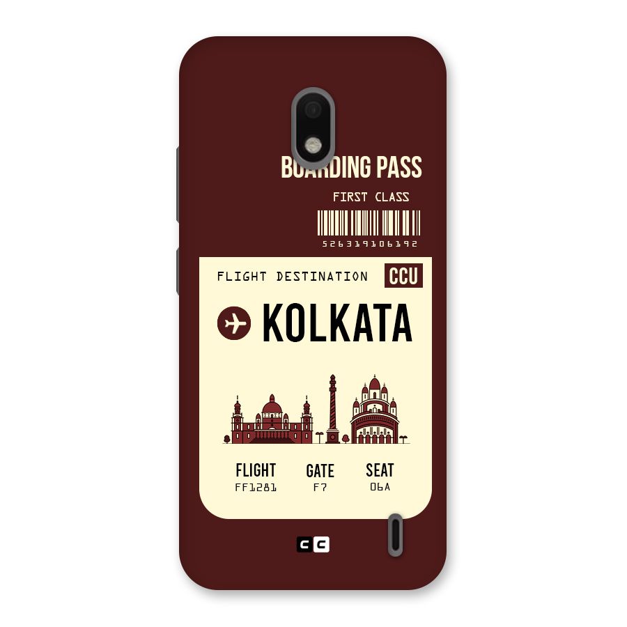 Kolkata Boarding Pass Back Case for Nokia 2.2