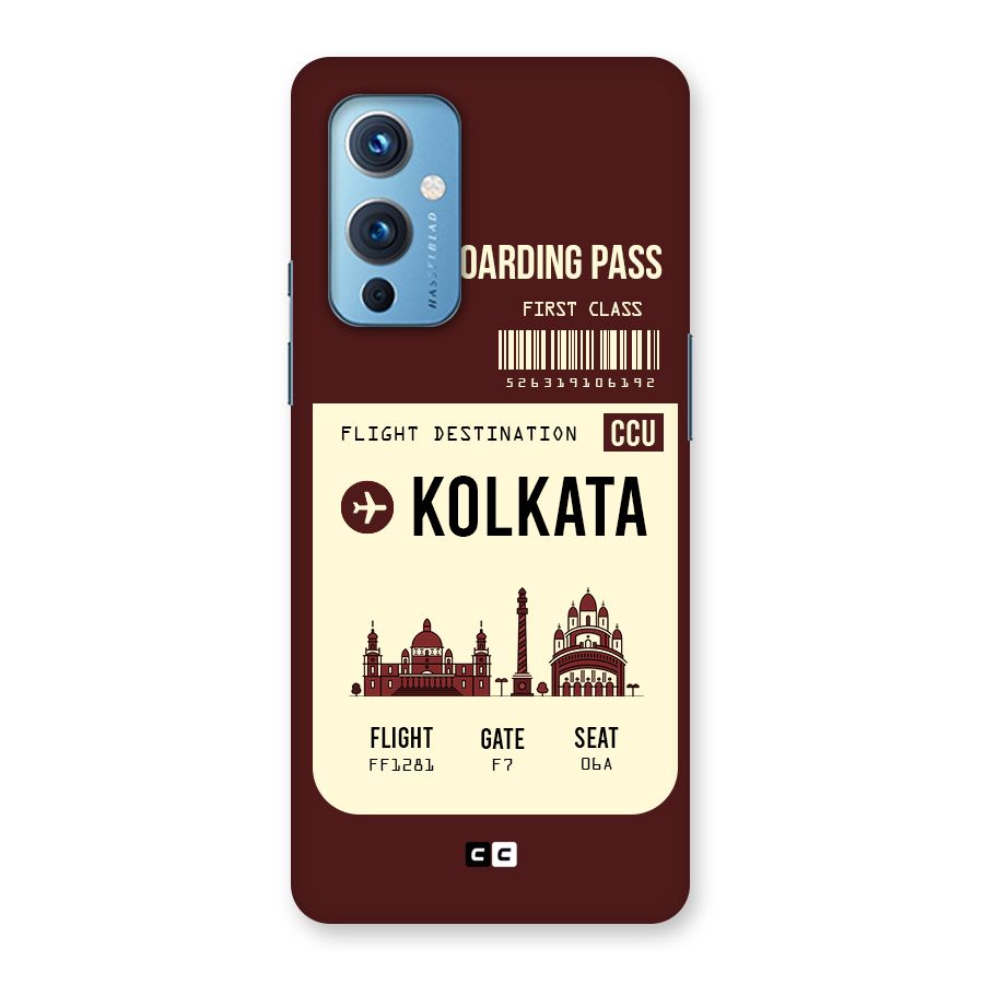 Kolkata Boarding Pass Back Case for OnePlus 9