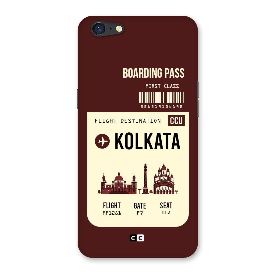 Kolkata Boarding Pass Back Case for Oppo A71