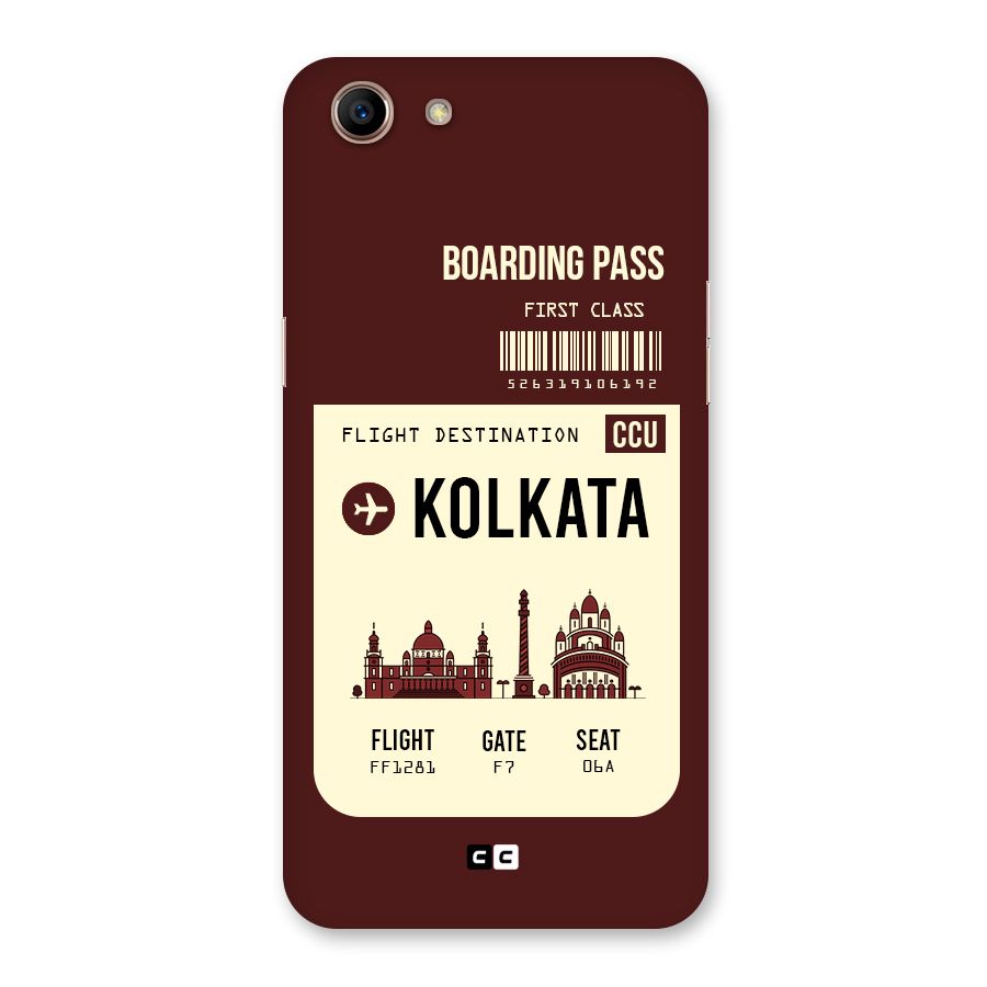 Kolkata Boarding Pass Back Case for Oppo A83 (2018)