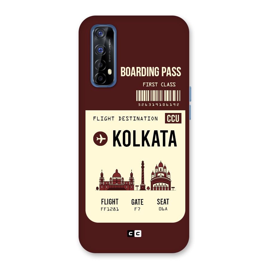 Kolkata Boarding Pass Back Case for Realme 7