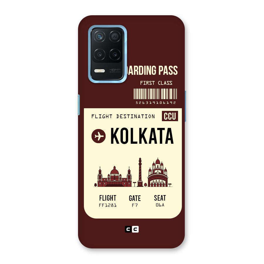 Kolkata Boarding Pass Back Case for Realme 8s 5G