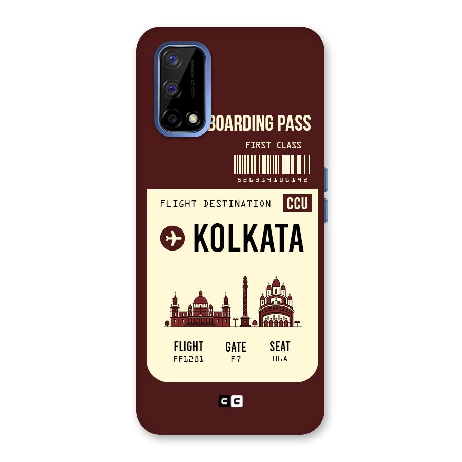 Kolkata Boarding Pass Back Case for Realme Narzo 30 Pro