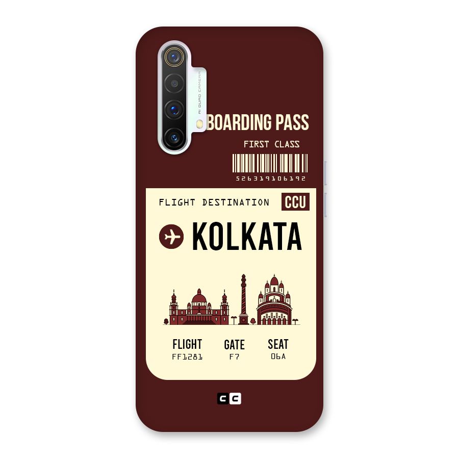 Kolkata Boarding Pass Back Case for Realme X3 SuperZoom