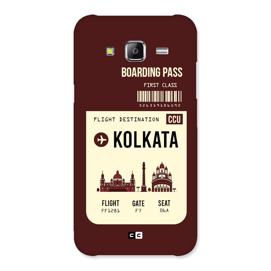 Kolkata Boarding Pass Back Case for Samsung Galaxy J2 Prime