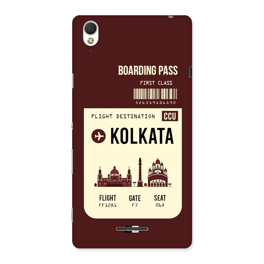 Kolkata Boarding Pass Back Case for Sony Xperia T3