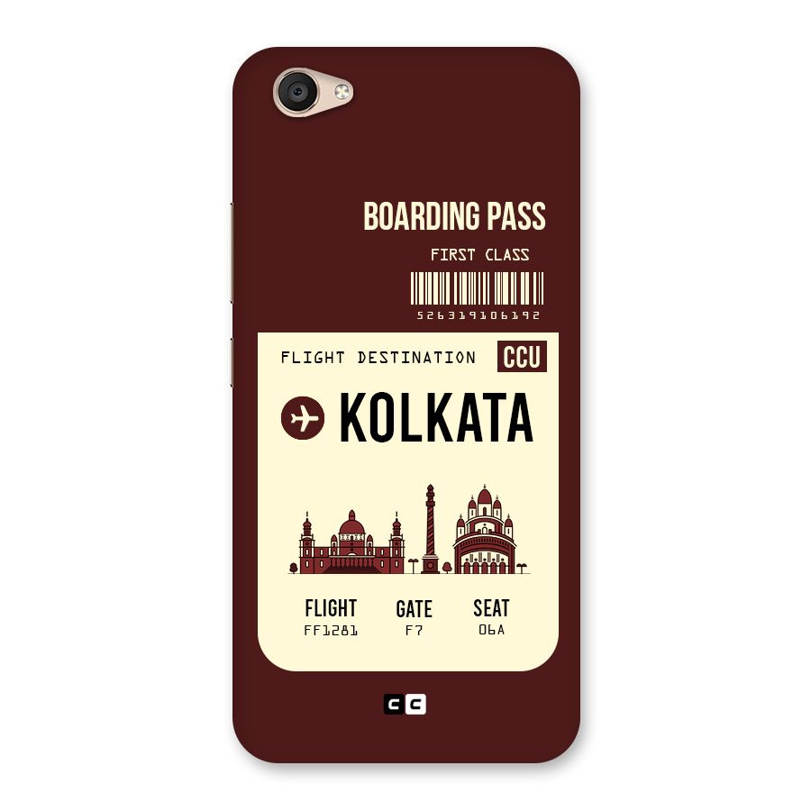 Kolkata Boarding Pass Back Case for Vivo V5 Plus