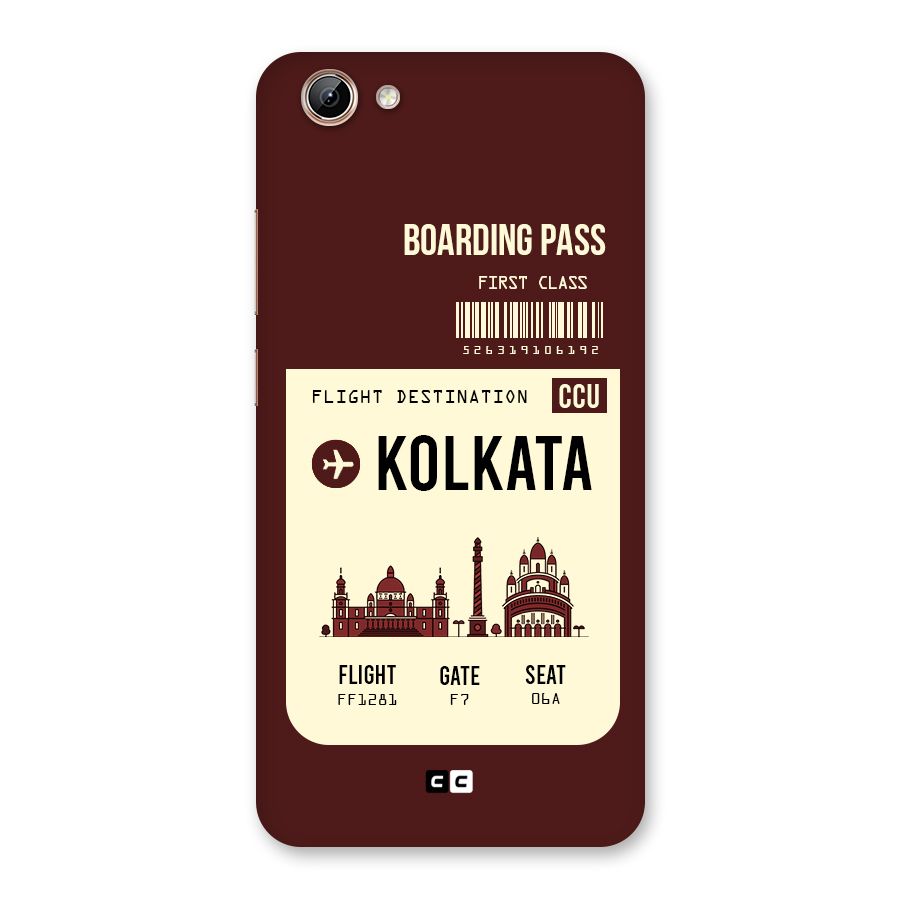 Kolkata Boarding Pass Back Case for Vivo Y71