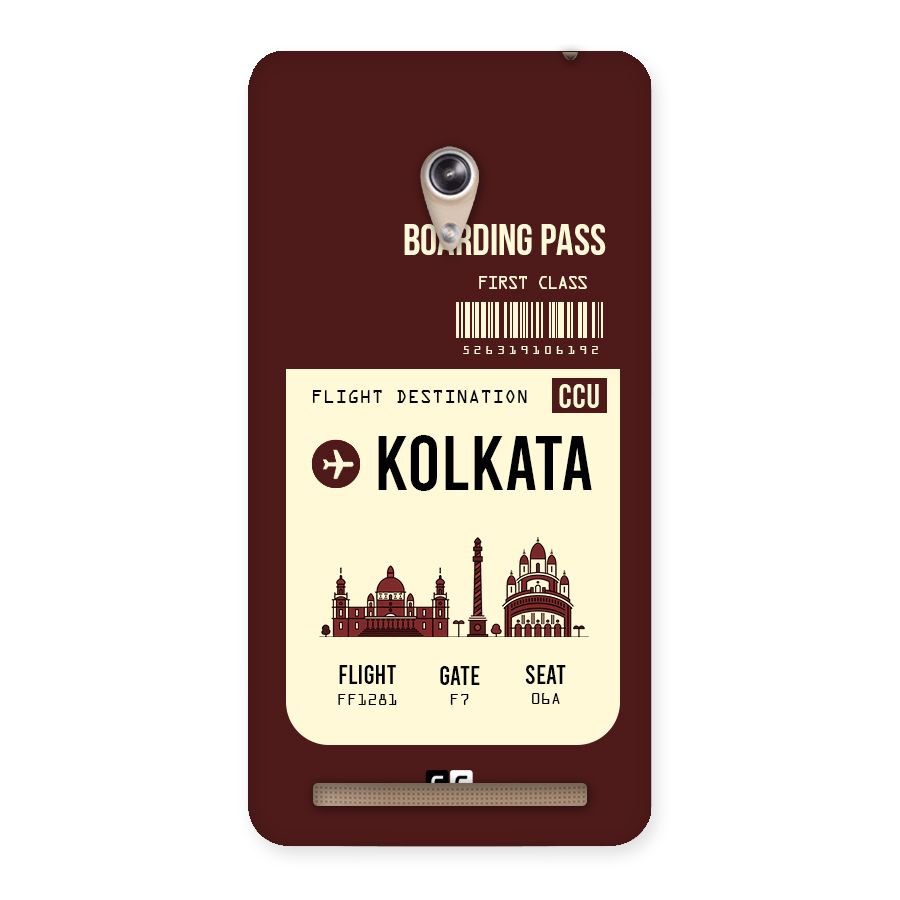 Kolkata Boarding Pass Back Case for Zenfone 6
