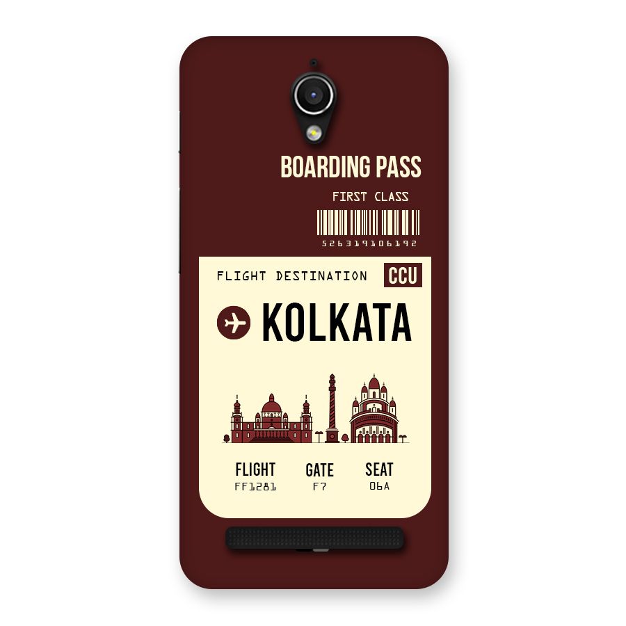 Kolkata Boarding Pass Back Case for Zenfone Go