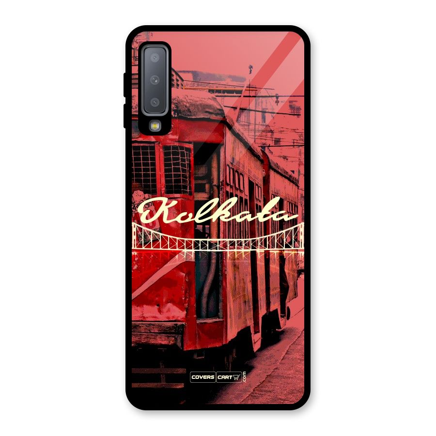 Kolkata Citystyle Glass Back Case for Galaxy A7 (2018)