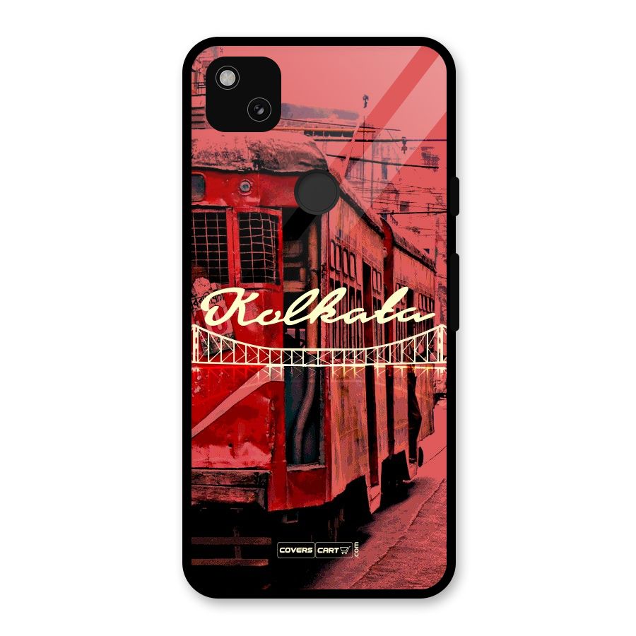 Kolkata Citystyle Glass Back Case for Google Pixel 4a