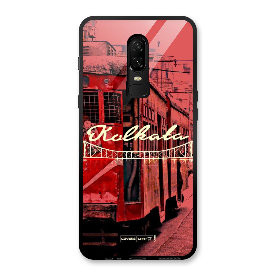 Kolkata Citystyle Glass Back Case for OnePlus 6