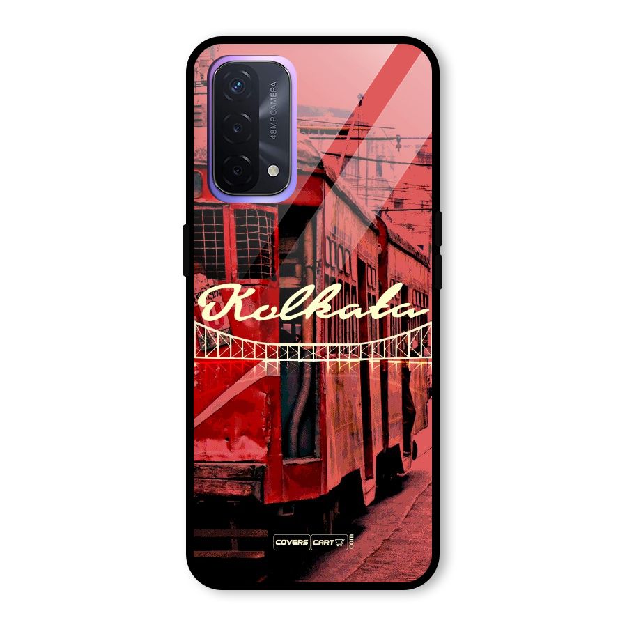 Kolkata Citystyle Glass Back Case for Oppo A74 5G