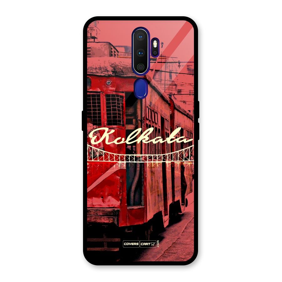 Kolkata Citystyle Glass Back Case for Oppo A9 (2020)