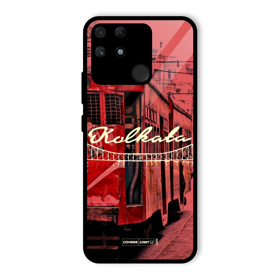 Kolkata Citystyle Glass Back Case for Realme Narzo 50A