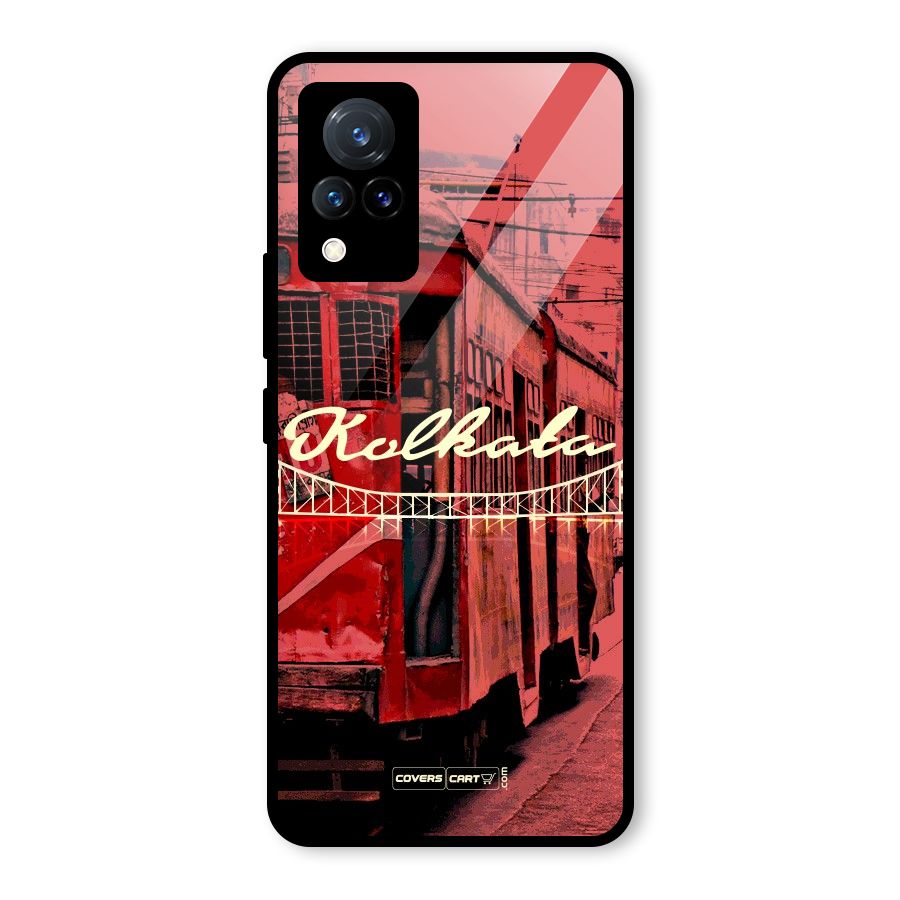Kolkata Citystyle Glass Back Case for Vivo V21 5G