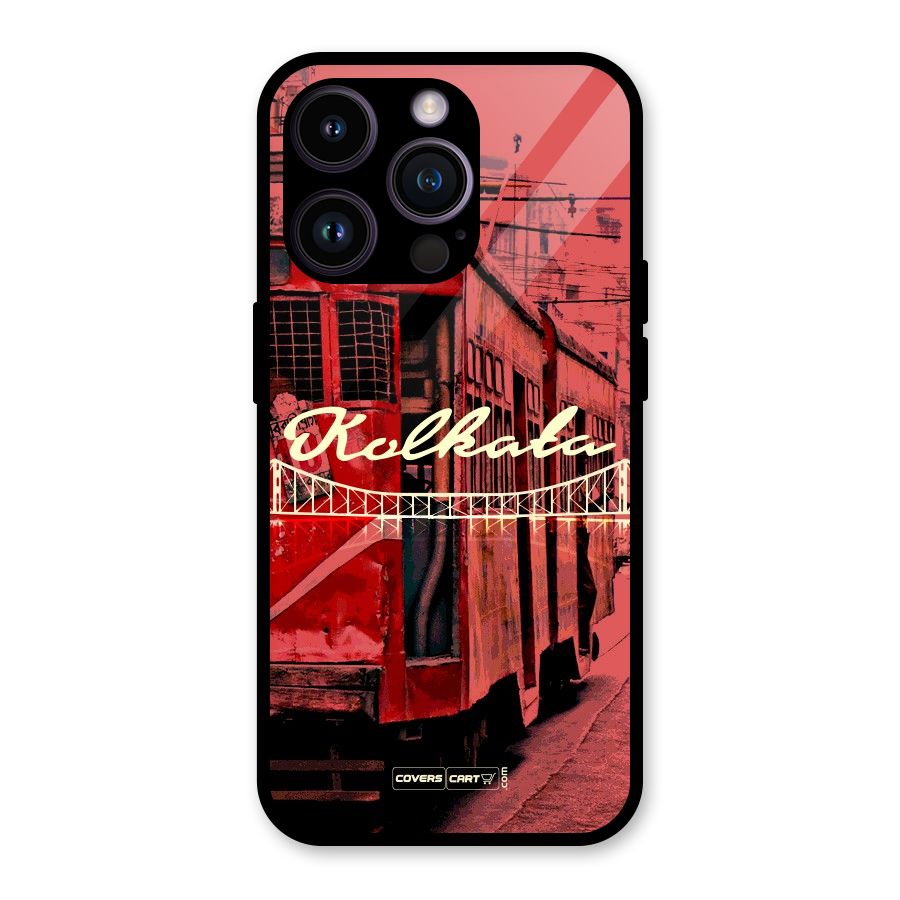 Kolkata Citystyle Glass Back Case for iPhone 14 Pro