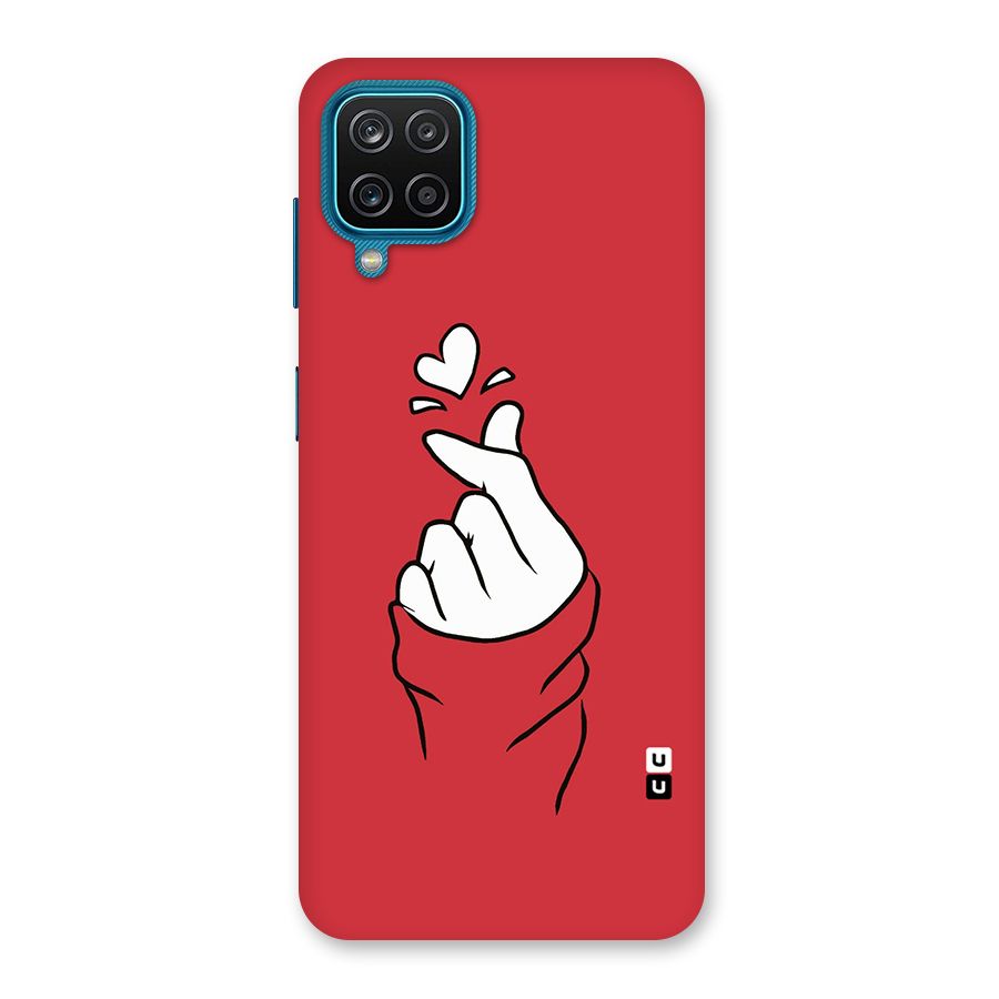 Korean Love Sign Back Case for Galaxy F12