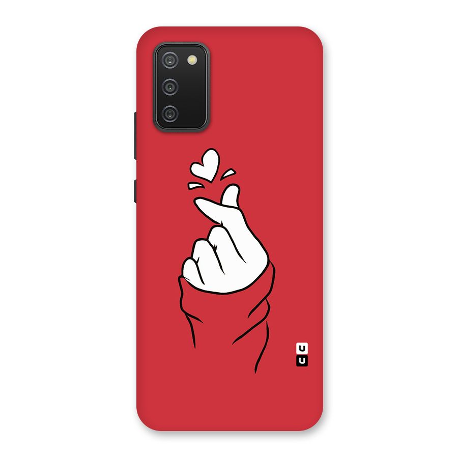 Korean Love Sign Back Case for Galaxy M02s