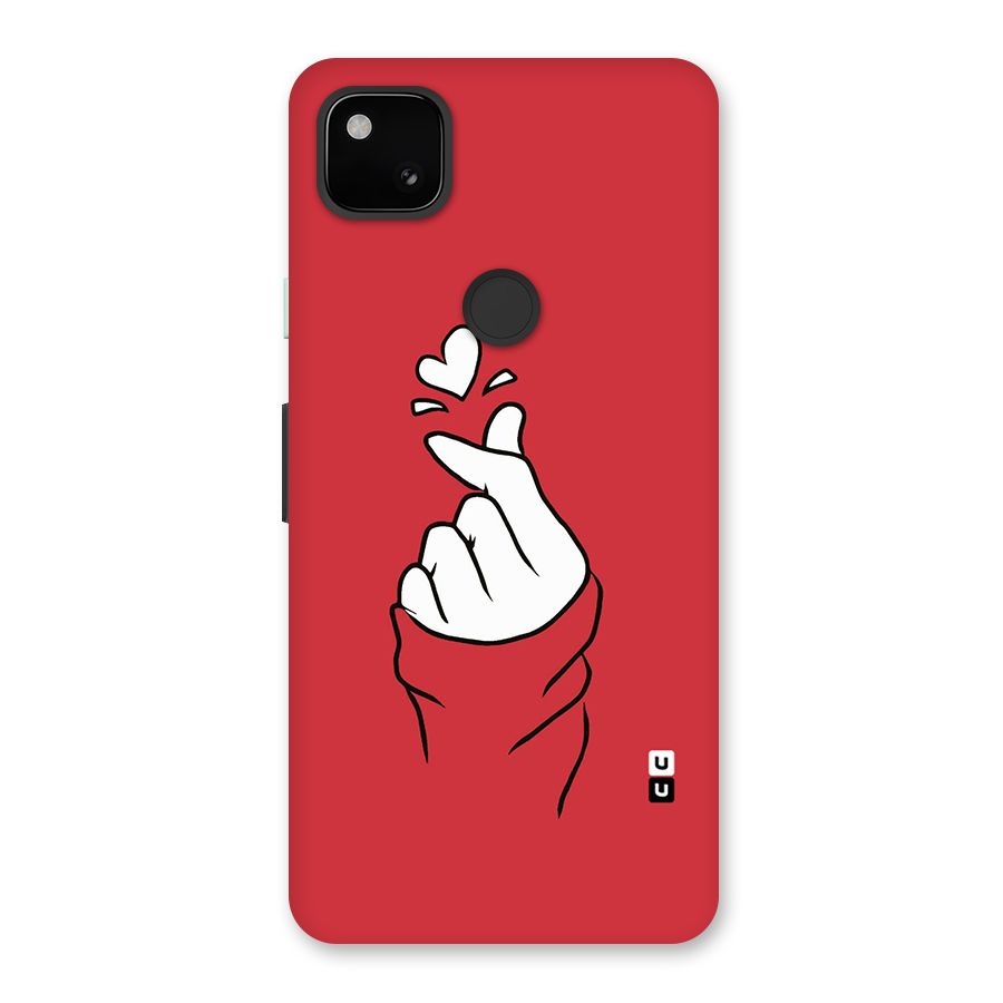 Korean Love Sign Back Case for Google Pixel 4a