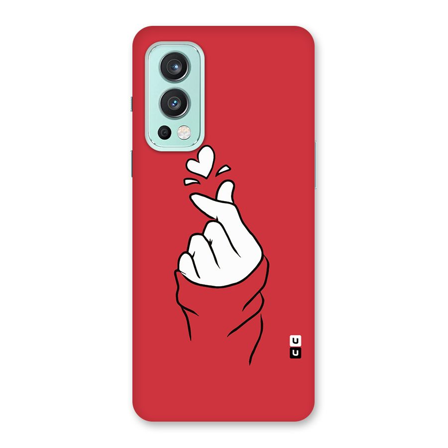 Korean Love Sign Back Case for OnePlus Nord 2 5G