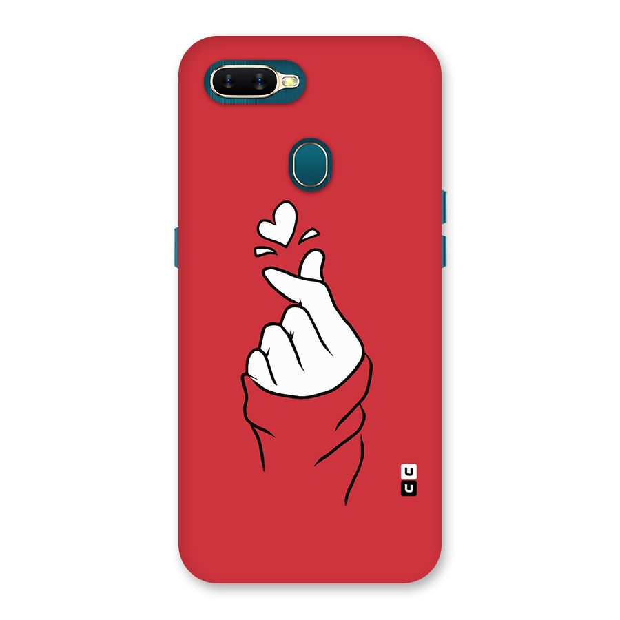 Korean Love Sign Back Case for Oppo A11k