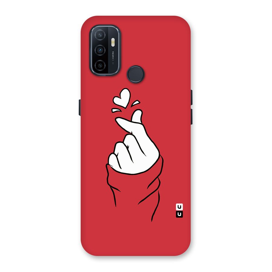 Korean Love Sign Back Case for Oppo A32