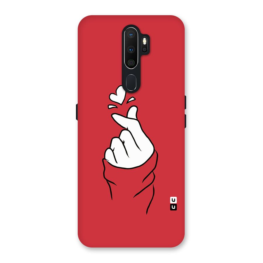 Korean Love Sign Back Case for Oppo A5 (2020)