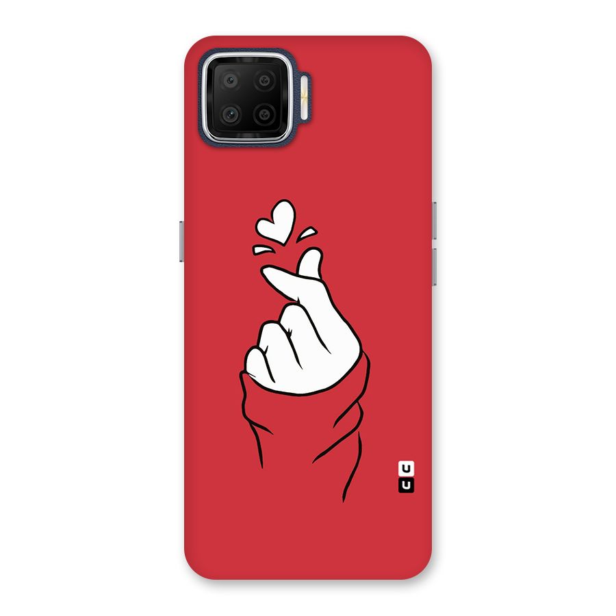 Korean Love Sign Back Case for Oppo F17