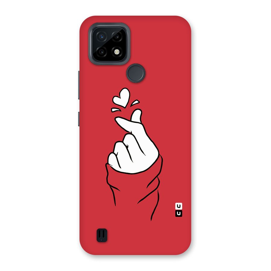 Korean Love Sign Back Case for Realme C21