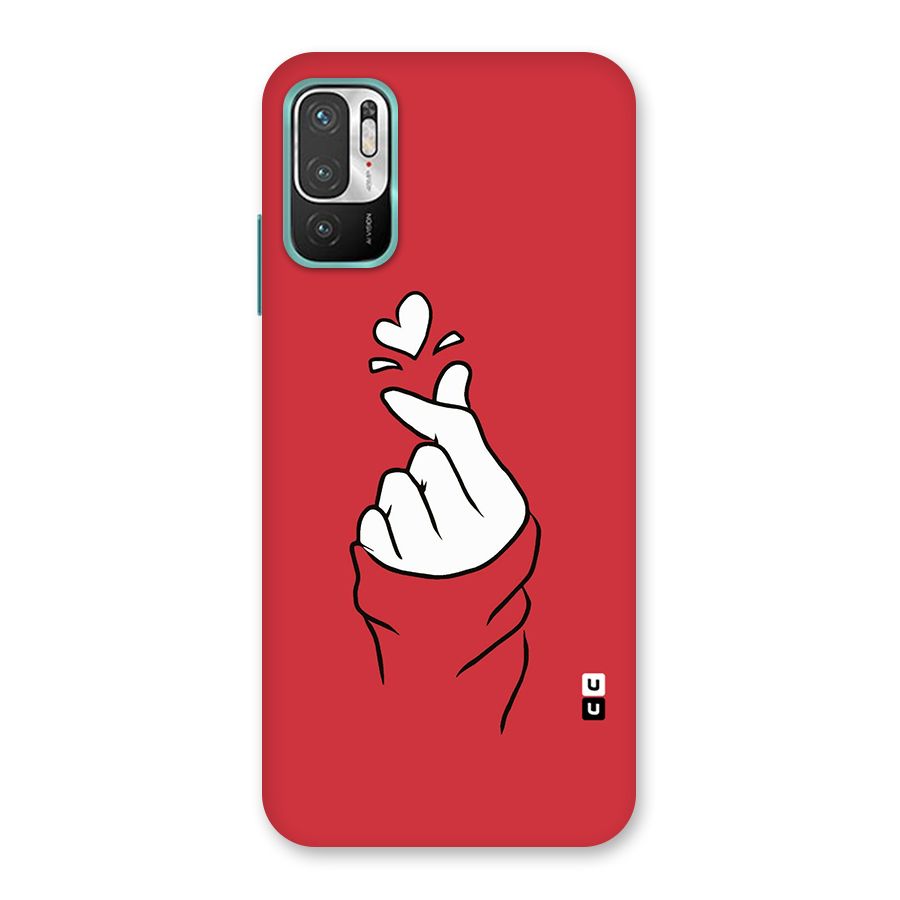Korean Love Sign Back Case for Redmi Note 10T 5G
