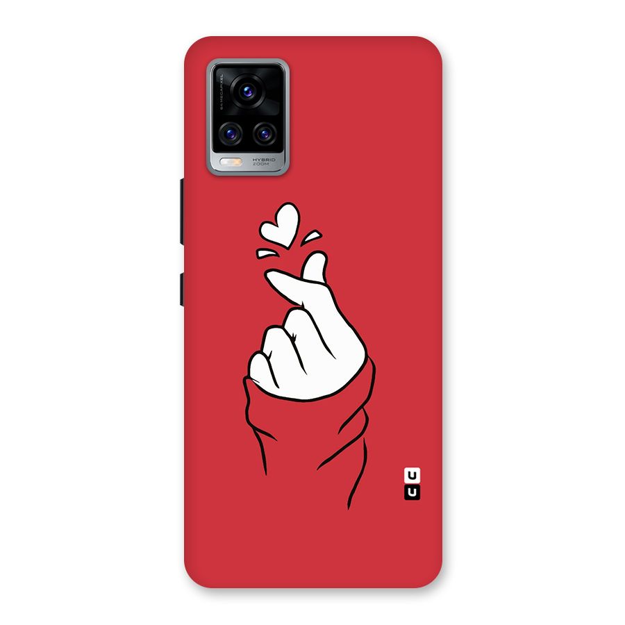 Korean Love Sign Back Case for Vivo V20 Pro